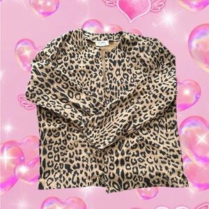 Black leopard jacket